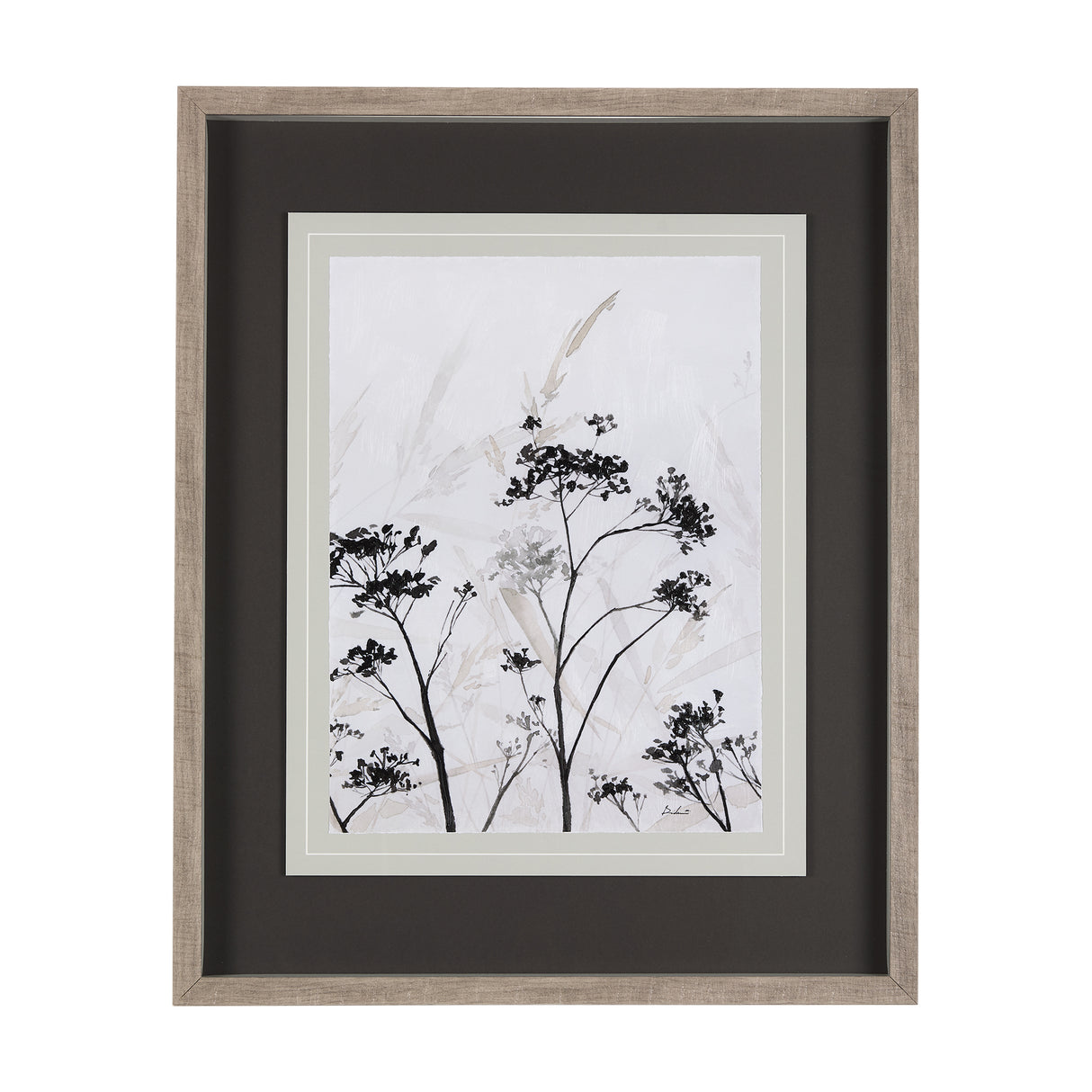 Meadow R by Mercana Studio a Hand Embellished Textured Framed Art Print Matted under Glass from Mercana - Luna Furniture