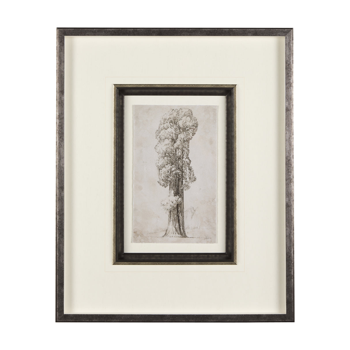 Westcoast Tree Drawing I by Mercana Studio Hand Embellished Framed Art Print Matted under Glass from Mercana - Luna Furniture