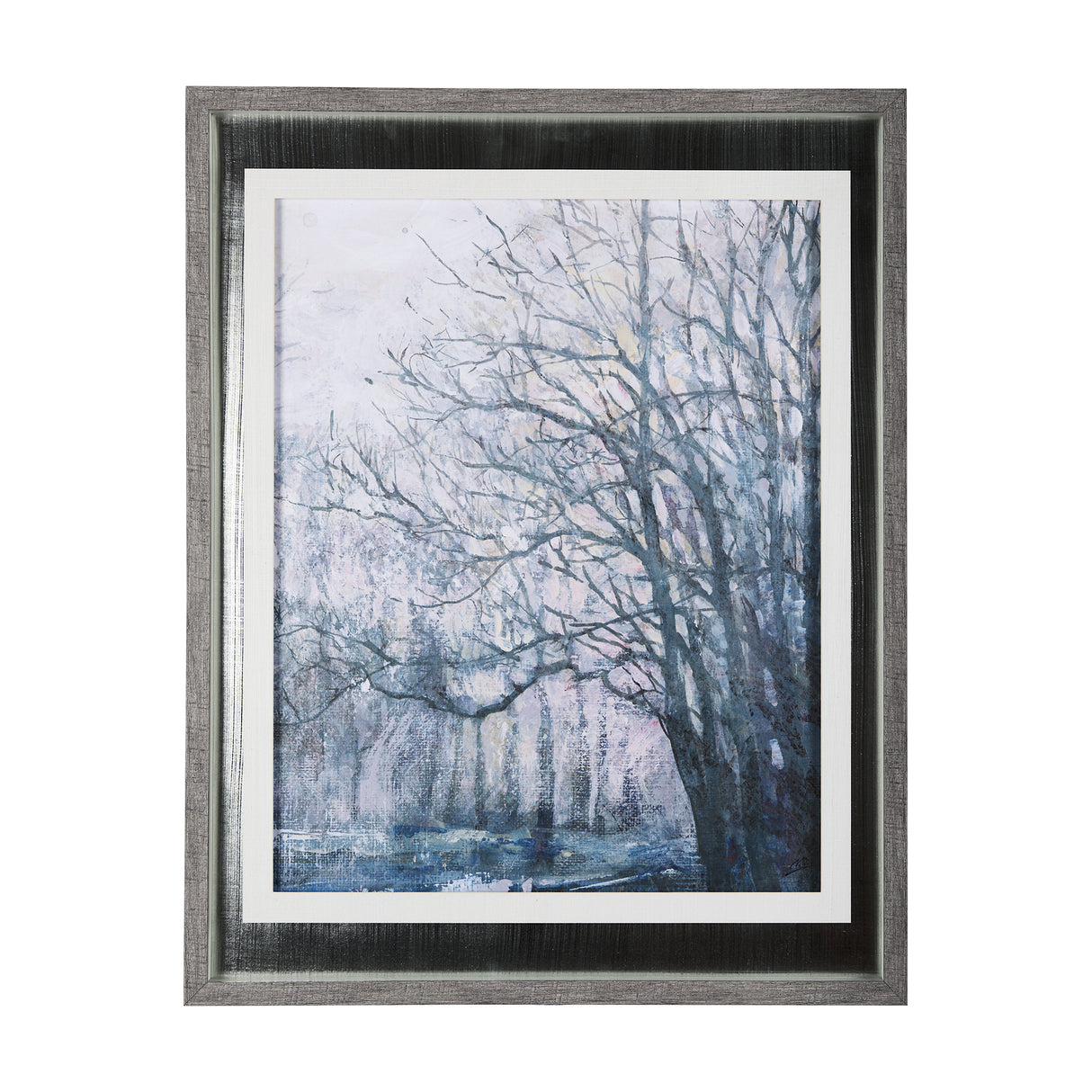 A Fresh Winter Morning II by Mercana Studio Hand Embellished Framed Art Print Matted under Glass from Mercana - Luna Furniture
