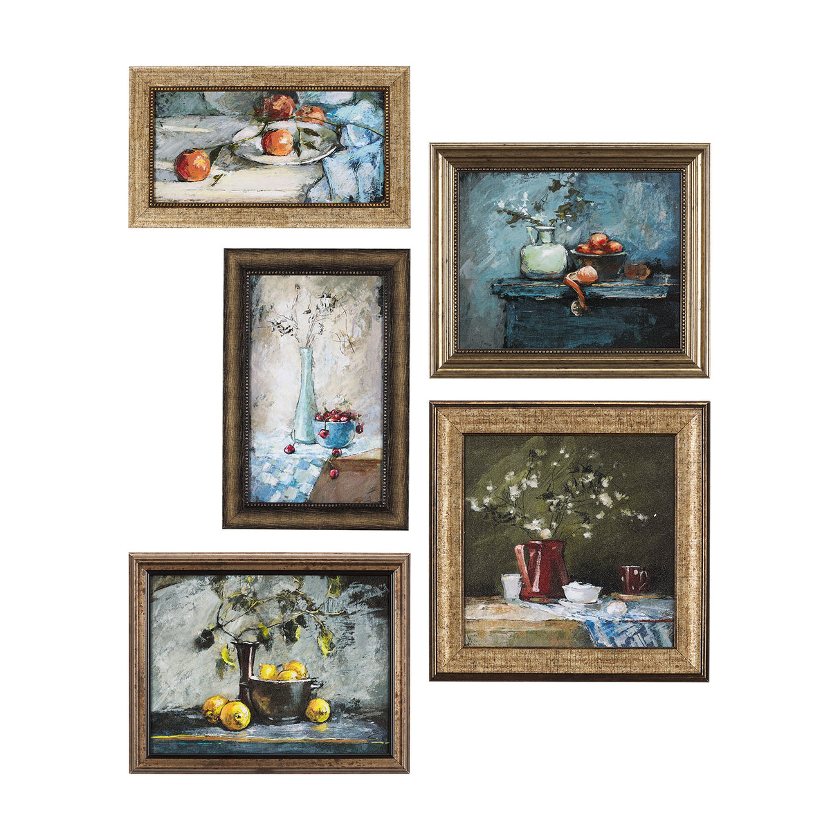 Still Life with Tangerine by Mercana Studio a Hand Embellished Textured Framed Art Print from Mercana - Luna Furniture