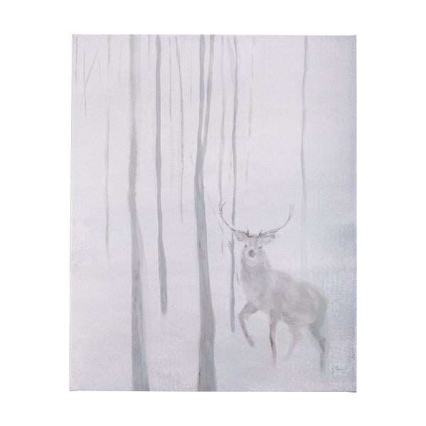 A Winter Day in Forest II by Mercana Studio a Hand Embellished Textured Canvas