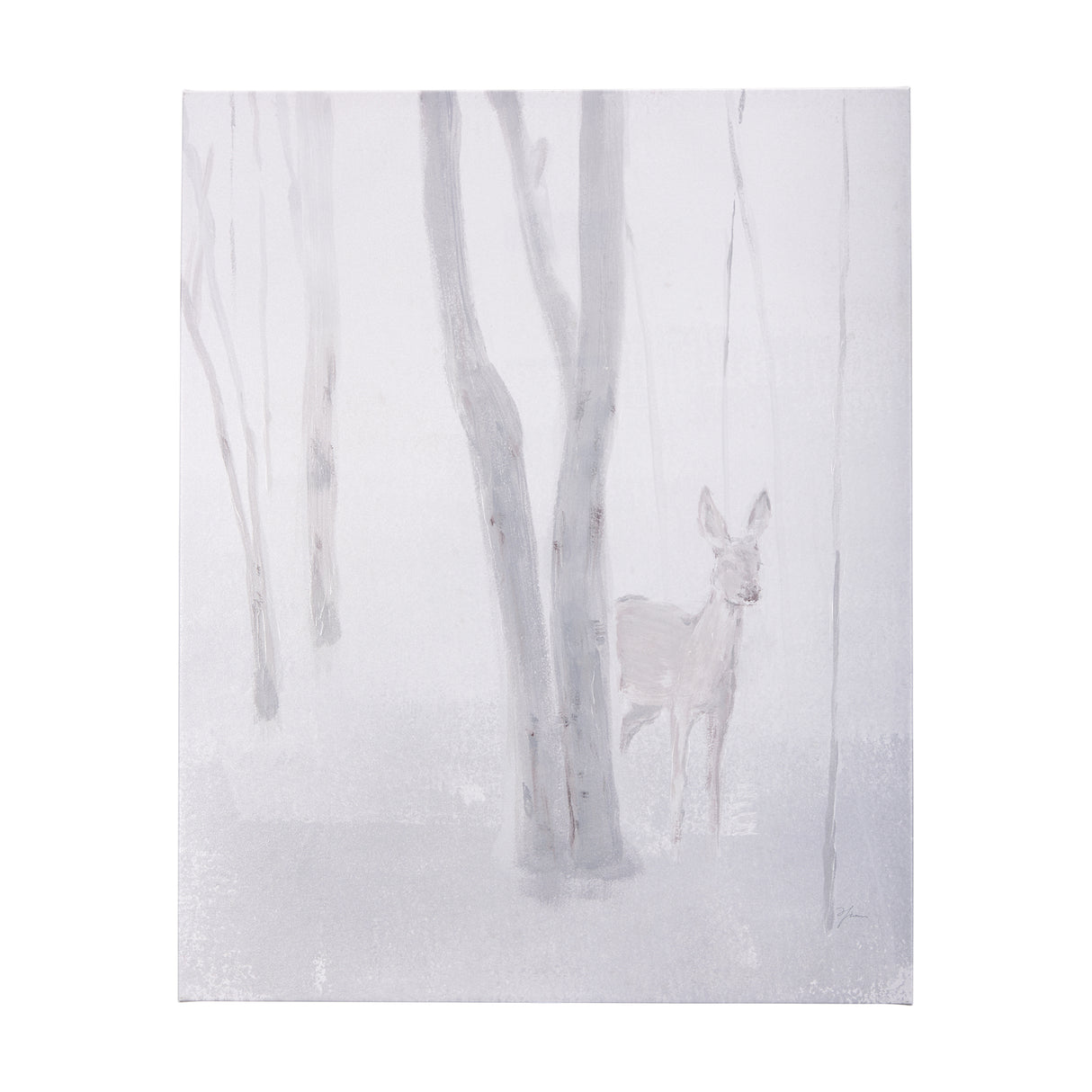 A Winter Day in Forest I by Mercana Studio a Hand Embellished Textured Canvas from Mercana - Luna Furniture