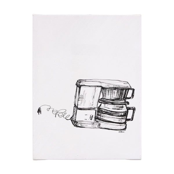 Drip Coffee Maker by Mercana Studio a Hand Embellished Textured Canvas