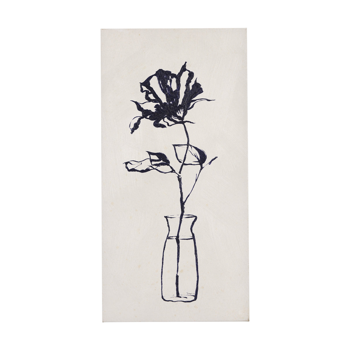 Sapphire Vase II by Mercana Studio a Hand Embellished Textured Canvas from Mercana - Luna Furniture