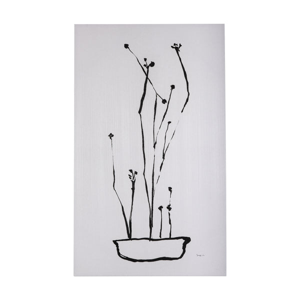 Organic Line Drawing I by Mercana Studio a Hand Embellished Textured Canvas