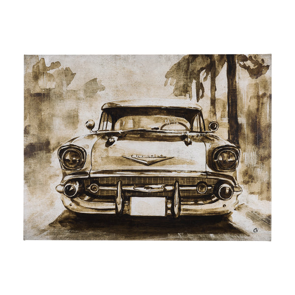 Vintage Car Picture IV by Mercana Studio a Hand Embellished Textured Canvas