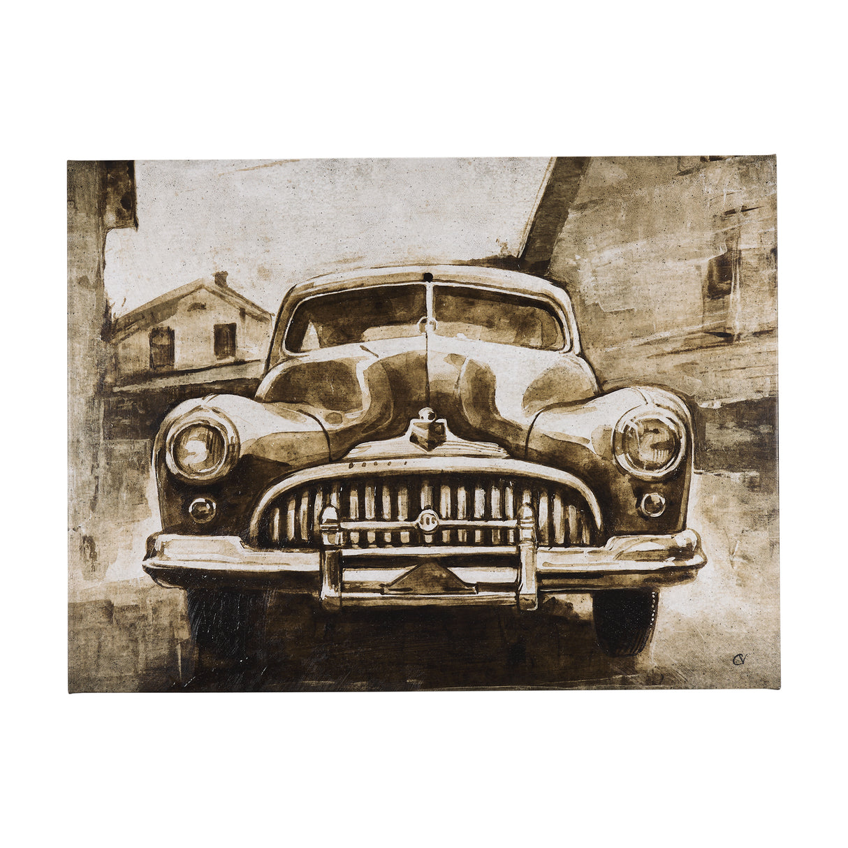 Vintage Car Picture III by Mercana Studio a Hand Embellished Textured Canvas from Mercana - Luna Furniture