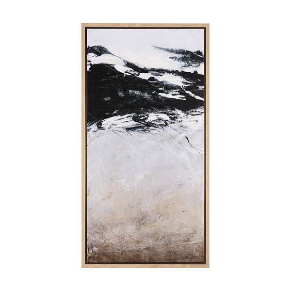 Black Strokes I by Mercana Studio a Hand Embellished Textured Framed Canvas