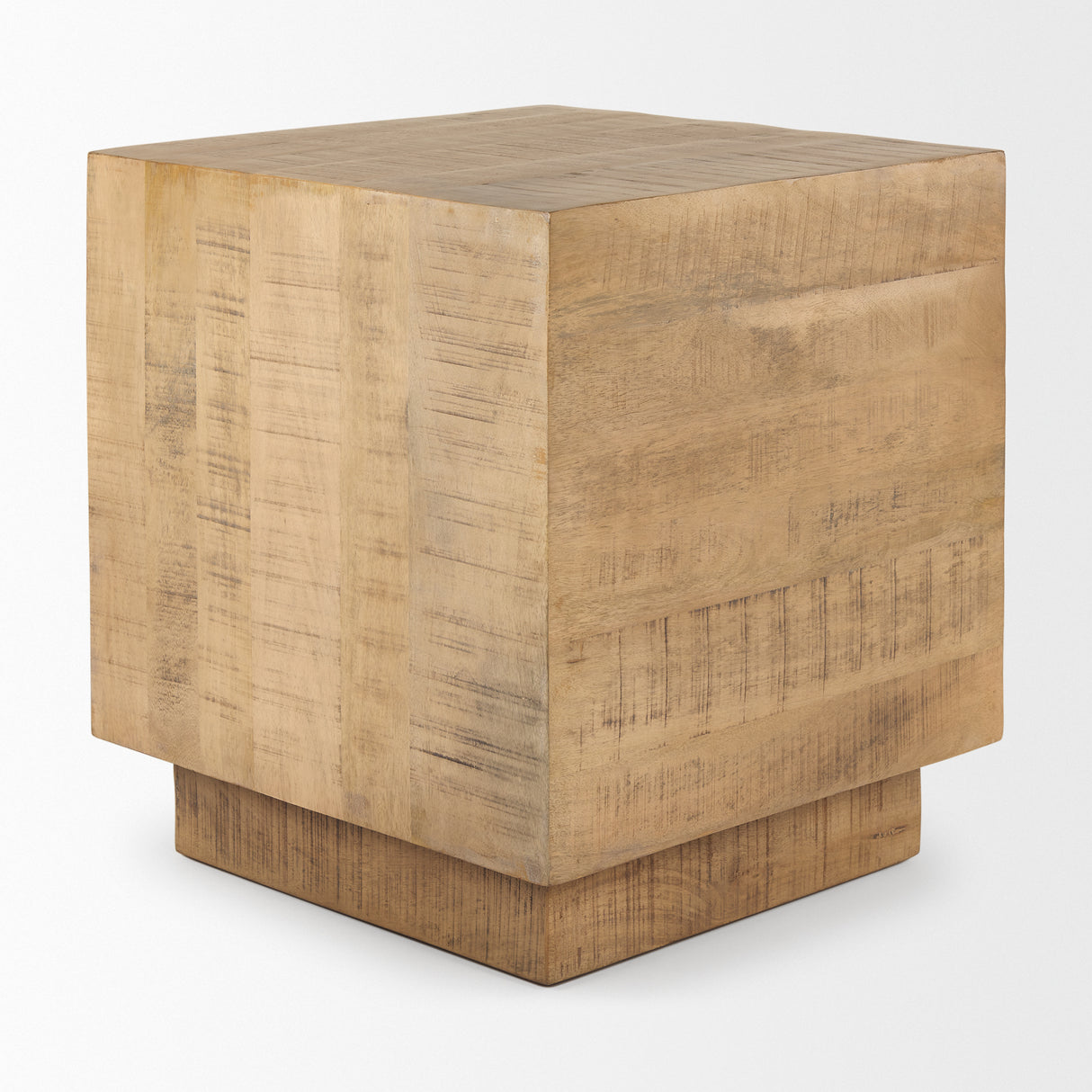 Hayden Light Brown Wood End/Side Table from Mercana - Luna Furniture