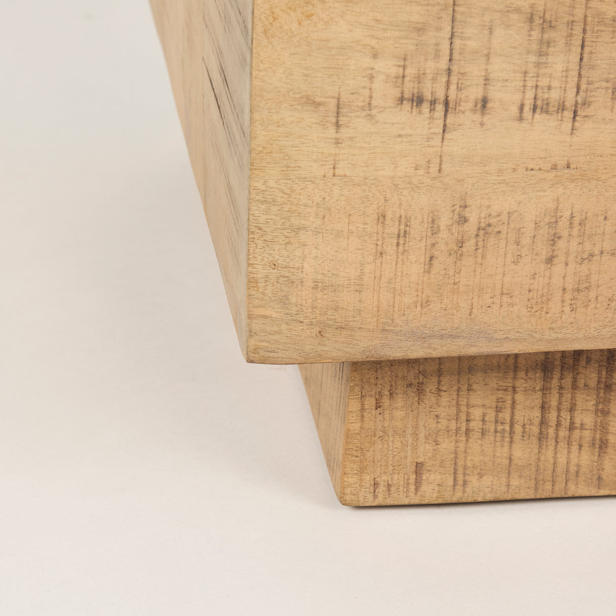 Hayden Light Brown Wood End/Side Table from Mercana - Luna Furniture