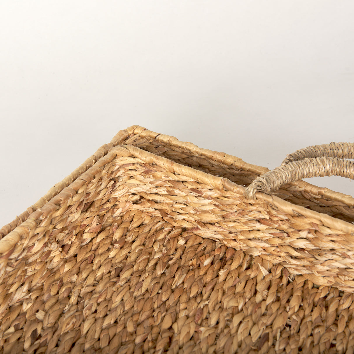 Hona Set of 2 Large Recatangular Nesting Water Hyacinth Trays from Mercana - Luna Furniture