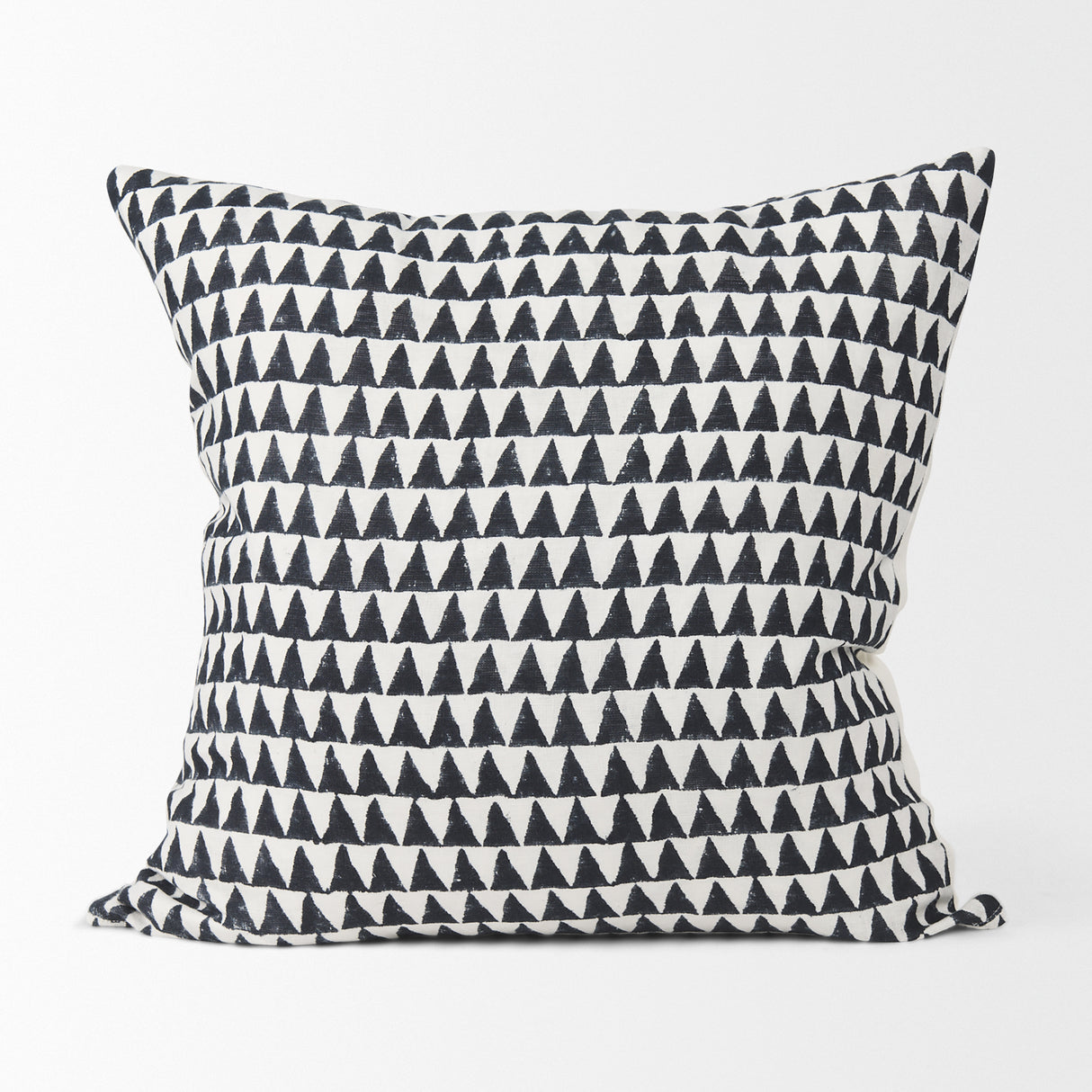 Jolie Cream w/ Black Print Linen Square Decorative Pillow Cover from Mercana - Luna Furniture