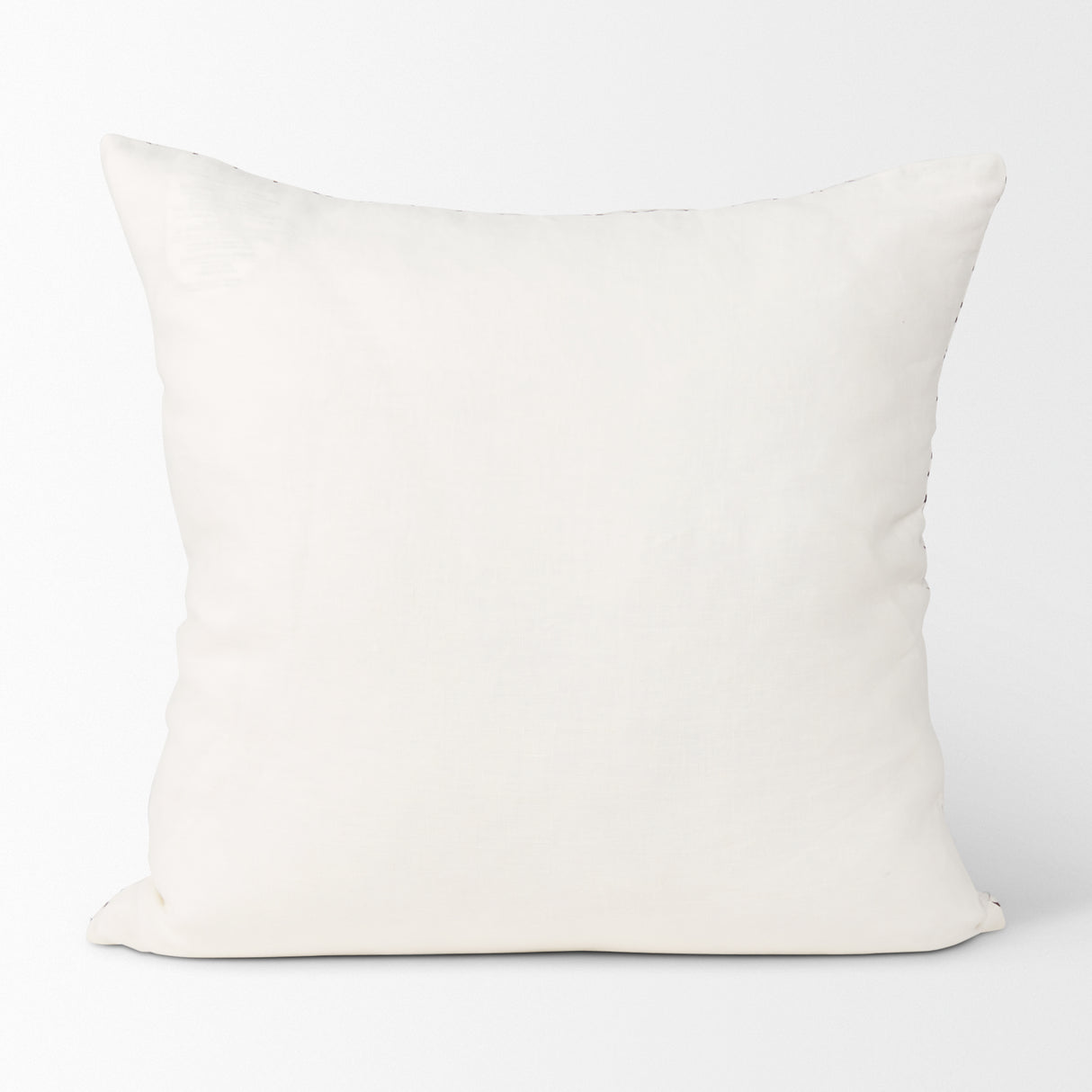 Jayden Cream w/ Merlot Print Linen Square Decorative Pillow Cover from Mercana - Luna Furniture