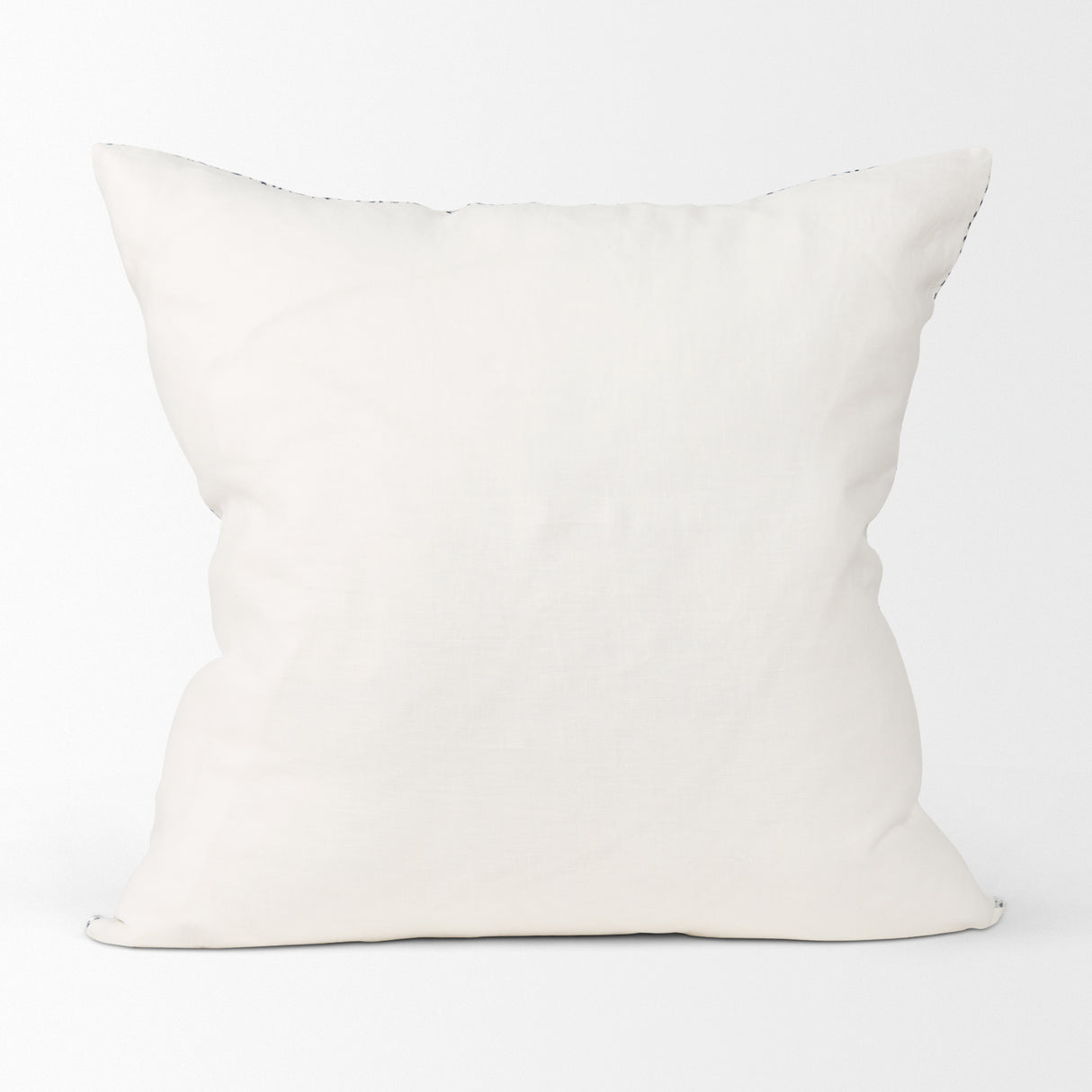 Jennelle Cream w/ Indigo Print Linen Square Decorative Pillow Cover from Mercana - Luna Furniture