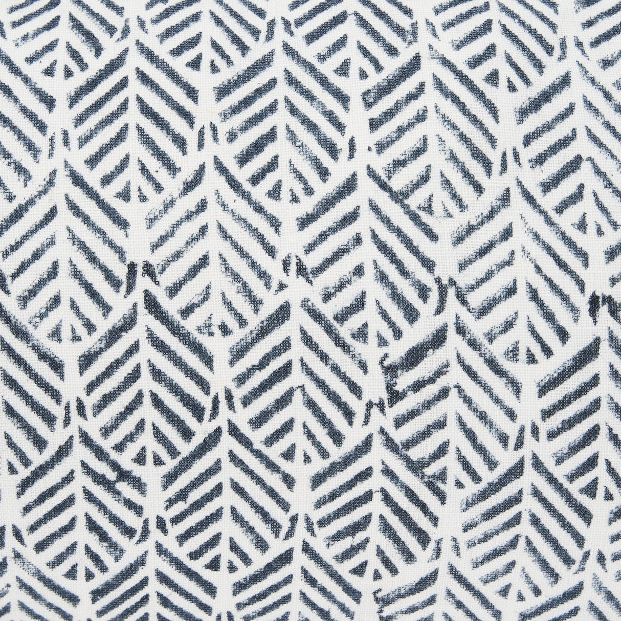 Janelle Cream w/ Indigo Print Linen Lumbar Decorative Pillow Cover from Mercana - Luna Furniture