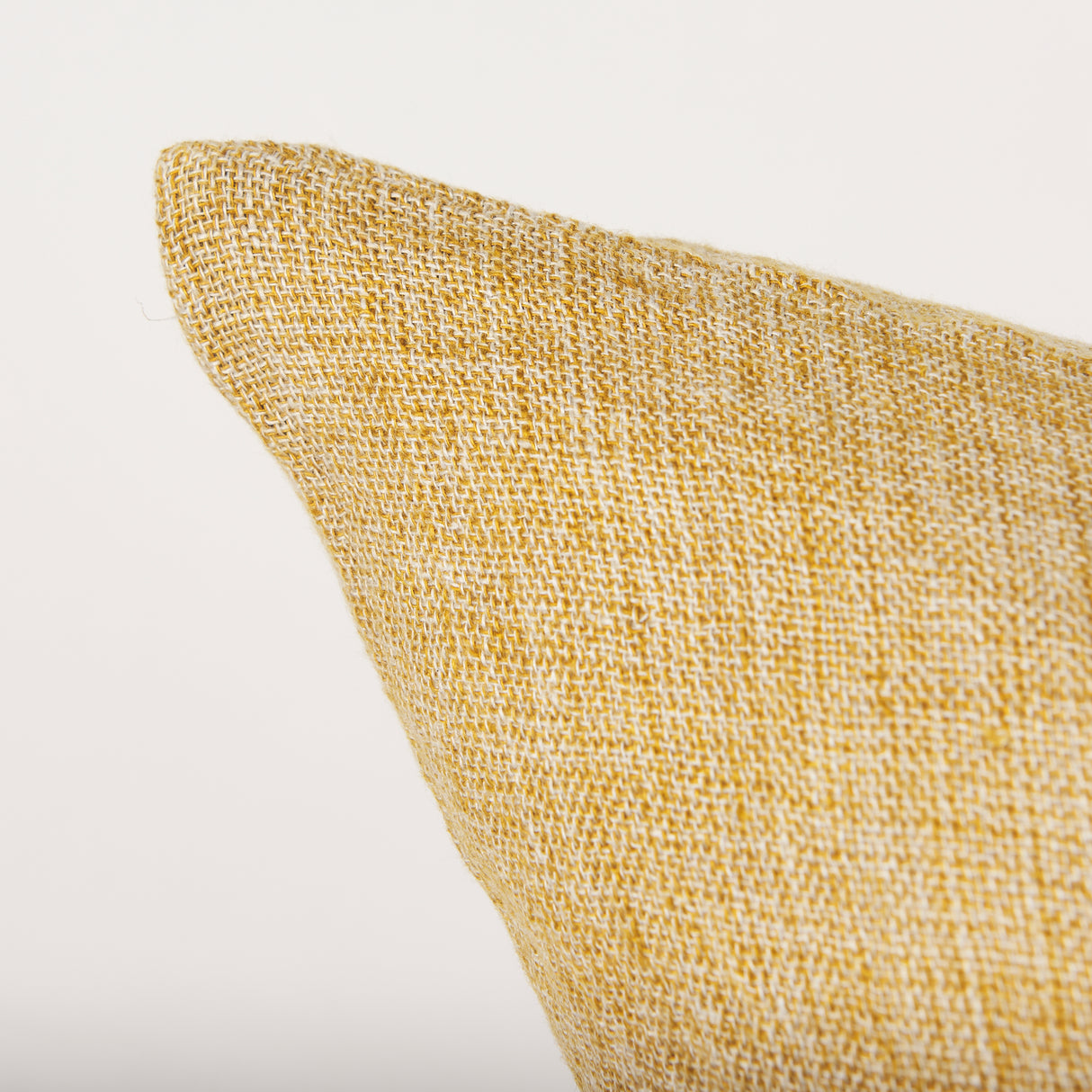 Jacklyn Mustard Linen Square Decorative Pillow Cover from Mercana - Luna Furniture