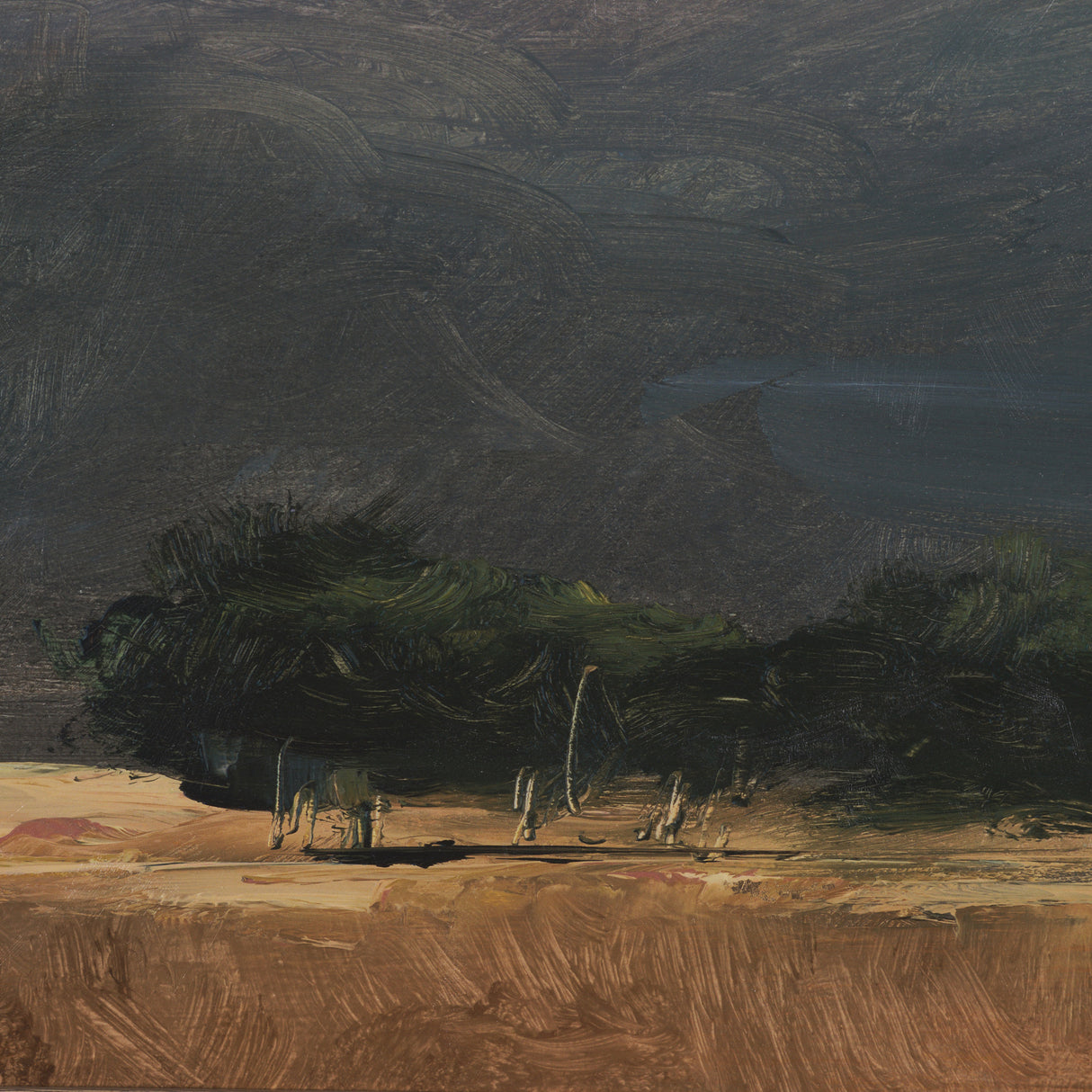 Haze Landscape by Mercana Studio a Hand Embellished Textured Framed Art Print from Mercana - Luna Furniture