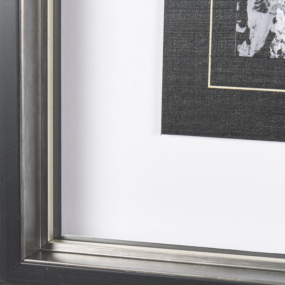 Black Composition I by Mercana Studio Hand Embellished Textured Framed Art Print Matted under Glass from Mercana - Luna Furniture