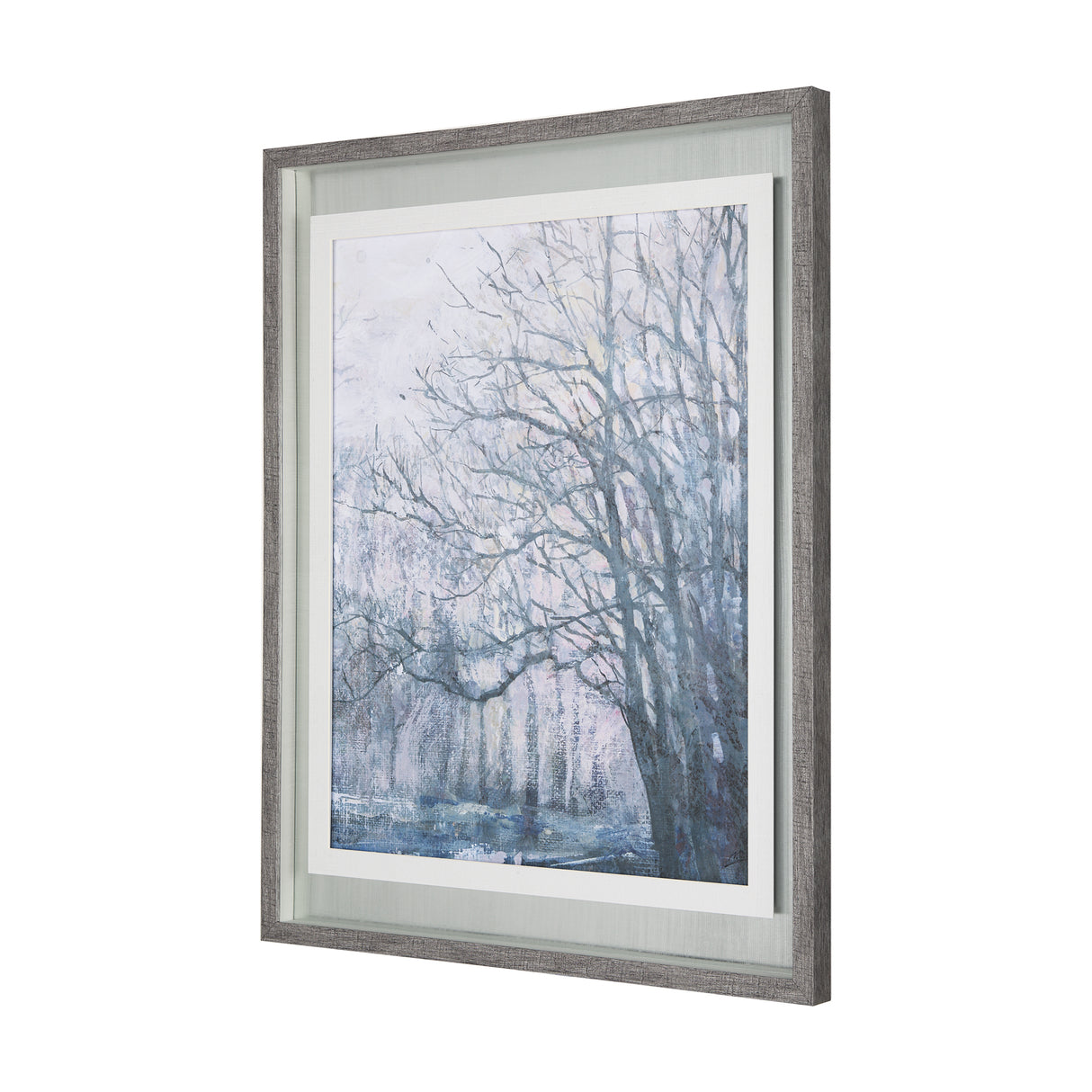 A Fresh Winter Morning II by Mercana Studio Hand Embellished Framed Art Print Matted under Glass from Mercana - Luna Furniture