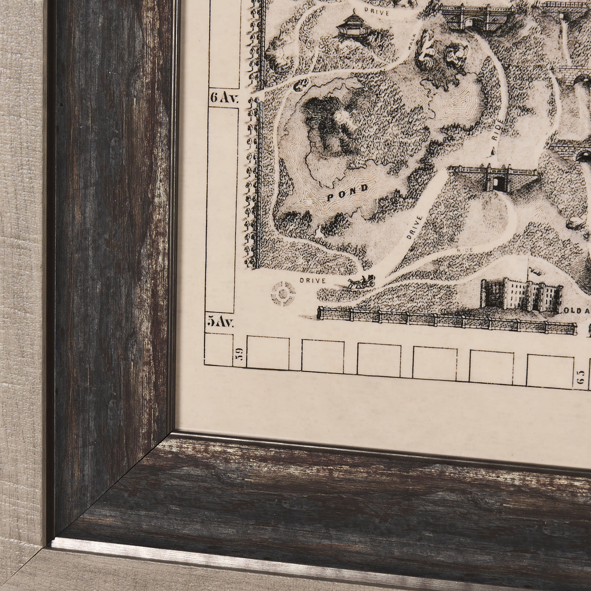 Central Park, New York by Mercana Studio a Hand Embellished Textured Framed Art Print from Mercana - Luna Furniture