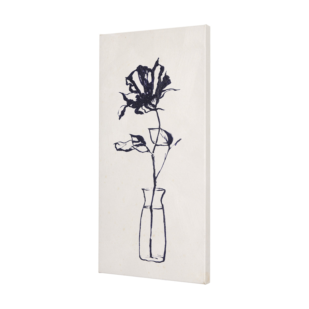 Sapphire Vase II by Mercana Studio a Hand Embellished Textured Canvas from Mercana - Luna Furniture