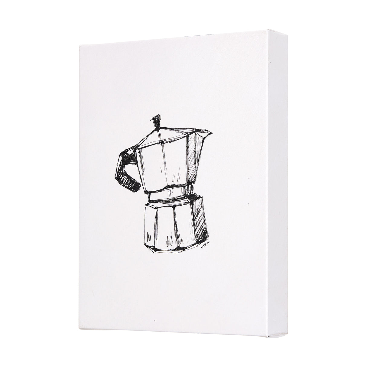 Stove Top Espresso Maker by Mercana Studio a Hand Embellished Textured Canvas from Mercana - Luna Furniture