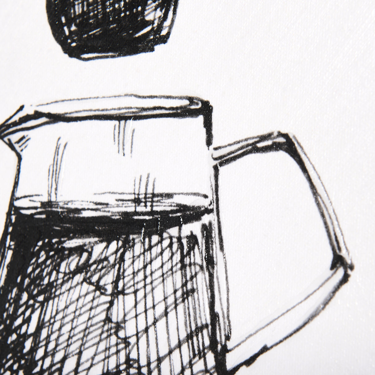 Pour Over by Mercana Studio a Hand Embellished Textured Canvas from Mercana - Luna Furniture