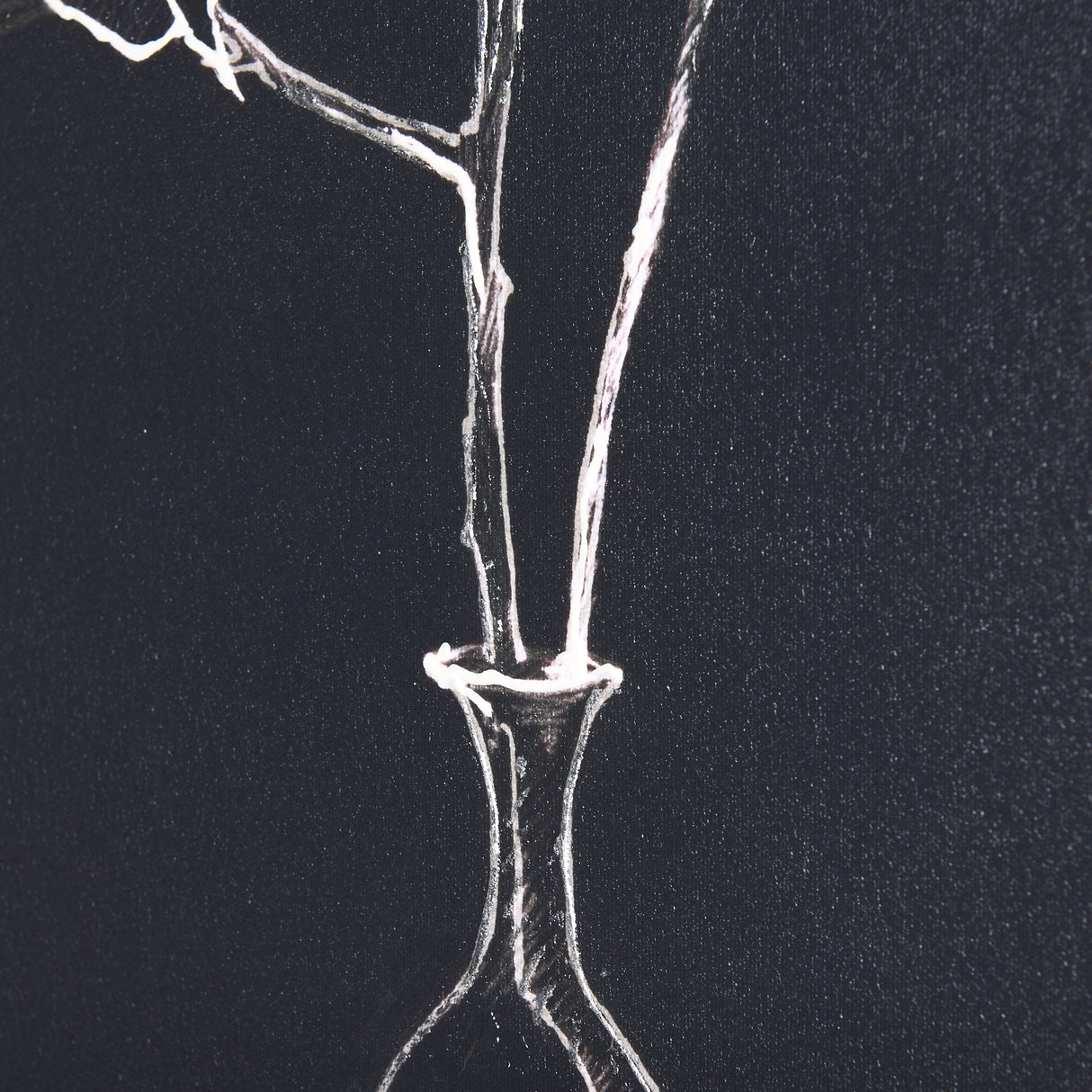 Ikebana Dark II by Mercana Studio a Hand Embellished Textured Canvas from Mercana - Luna Furniture
