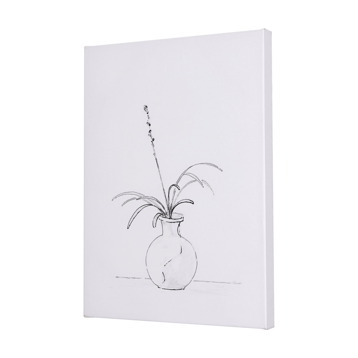 Ikebana Light I by Mercana Studio a Hand Embellished Textured Canvas from Mercana - Luna Furniture