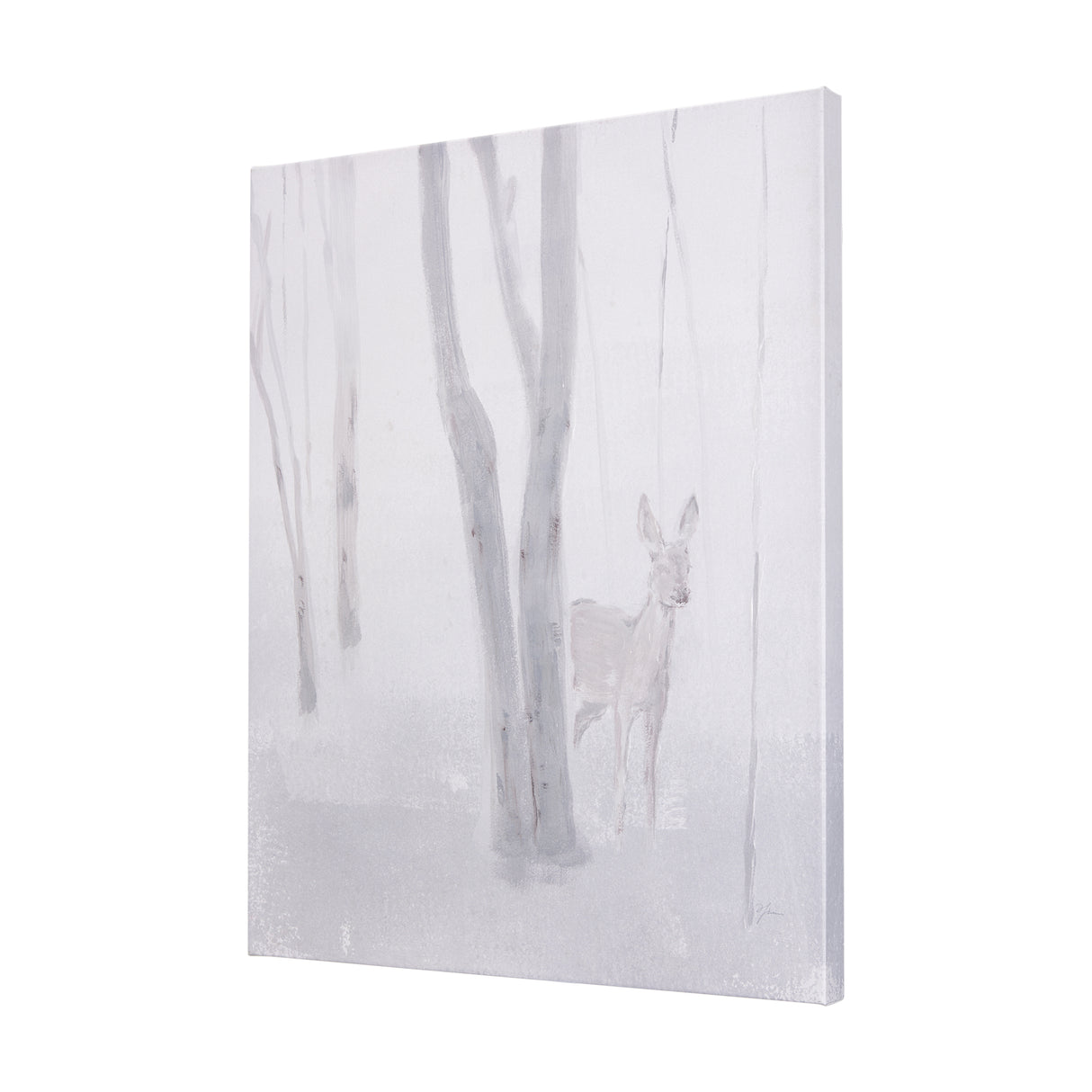 A Winter Day in Forest I by Mercana Studio a Hand Embellished Textured Canvas from Mercana - Luna Furniture