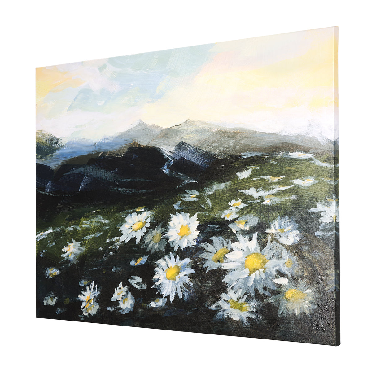 Sunrise Valley II by Mercana Studio a Hand Embellished Textured Canvas from Mercana - Luna Furniture