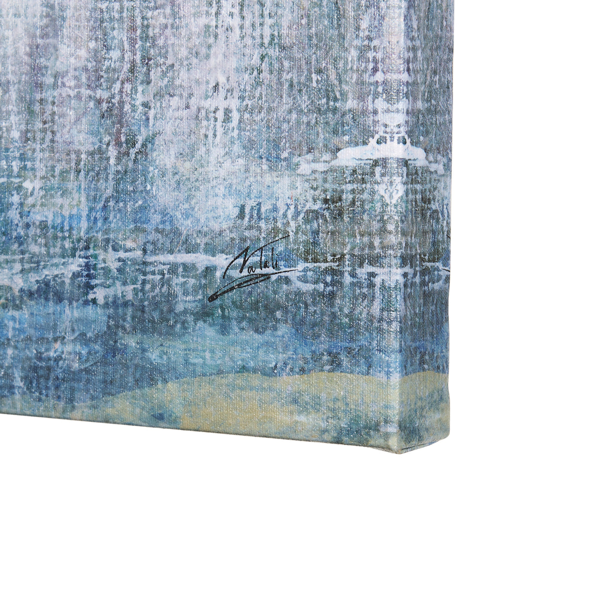 A Fresh Winter Morning I by Mercana Studio a Hand Embellished Textured Canvas from Mercana - Luna Furniture