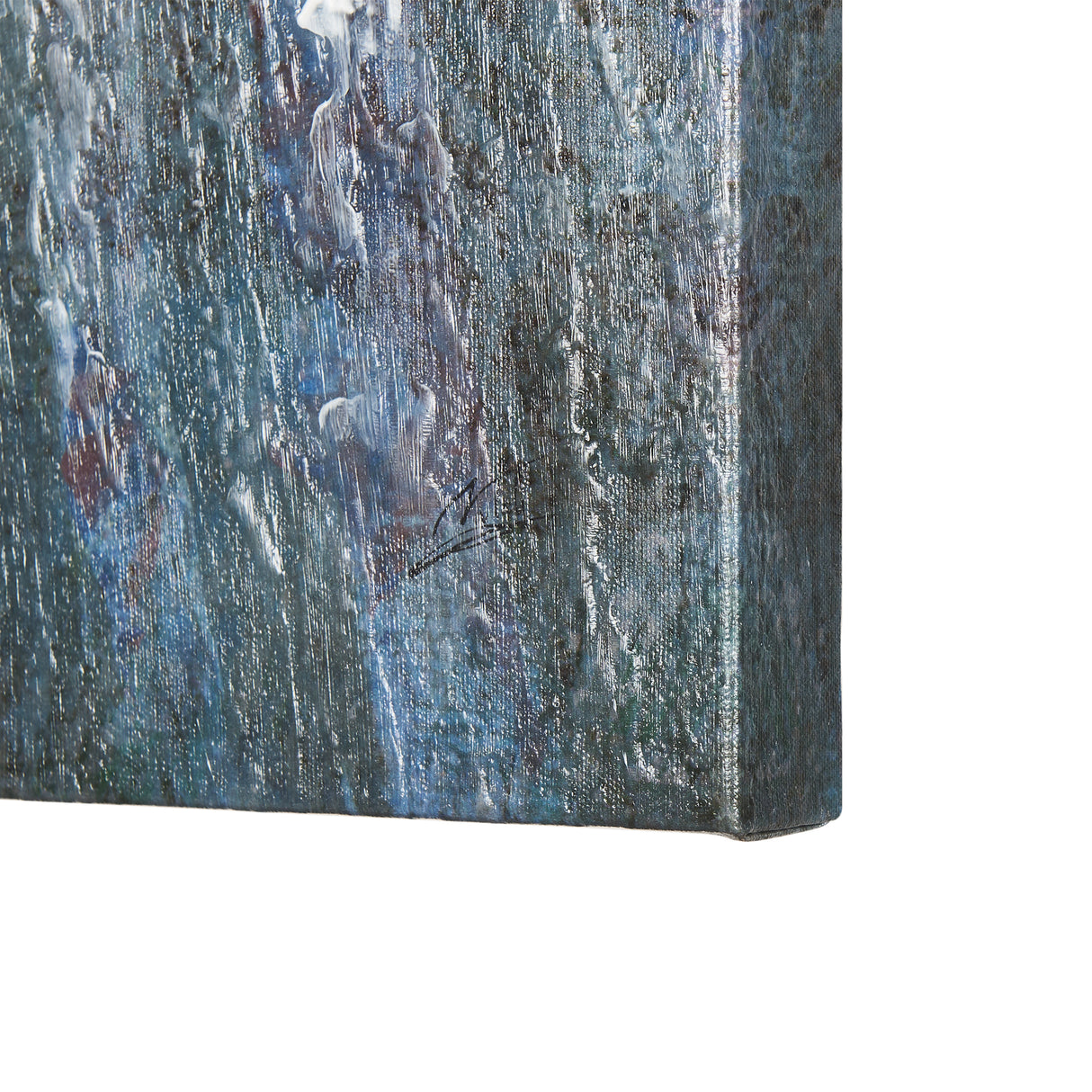 A Fresh Winter Morning II by Mercana Studio a Hand Embellished Textured Canvas from Mercana - Luna Furniture
