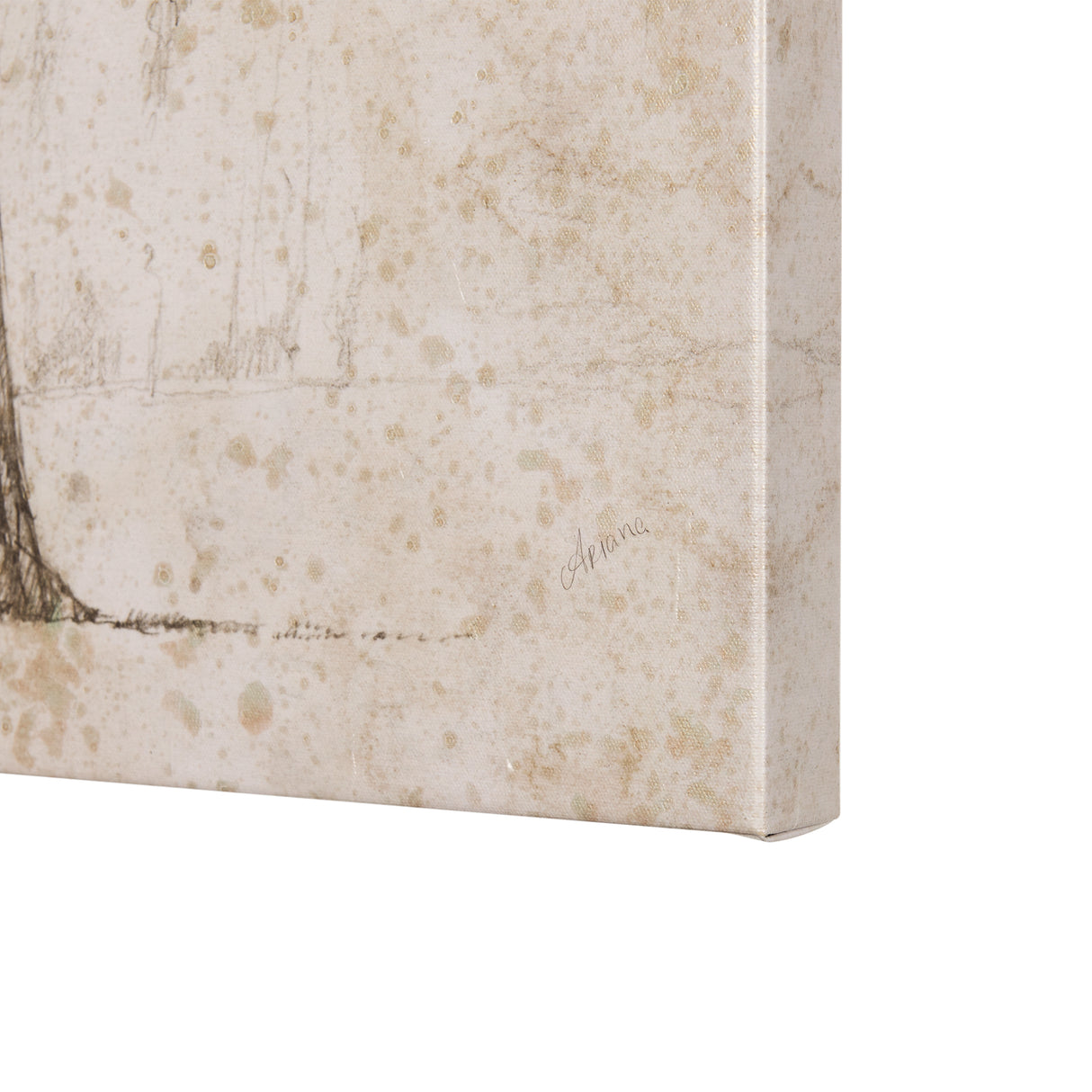 Westcoast Tree Drawing I by Mercana Studio a Hand Embellished Textured Canvas from Mercana - Luna Furniture