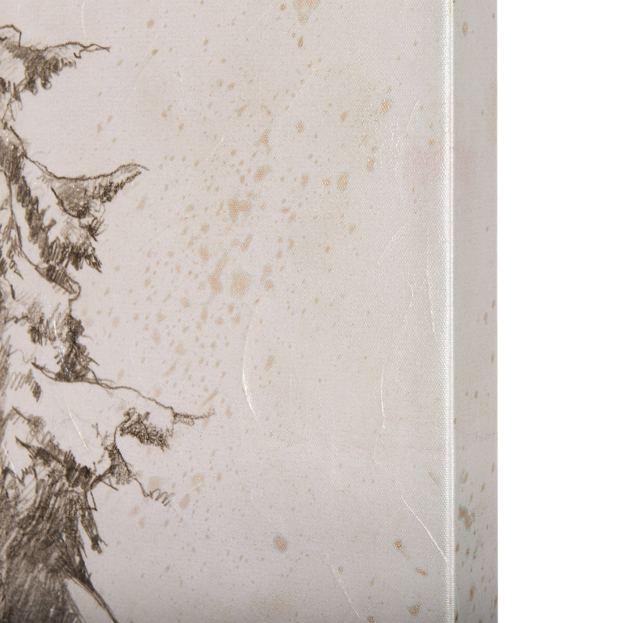 Westcoast Tree Drawing II by Mercana Studio a Hand Embellished Textured Canvas from Mercana - Luna Furniture