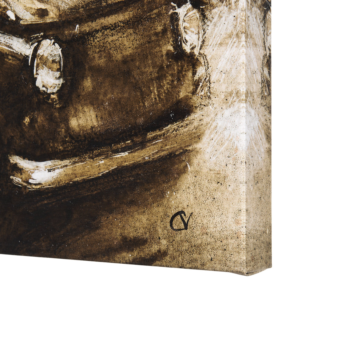 Vintage Car Picture II by Mercana Studio a Hand Embellished Textured Canvas from Mercana - Luna Furniture