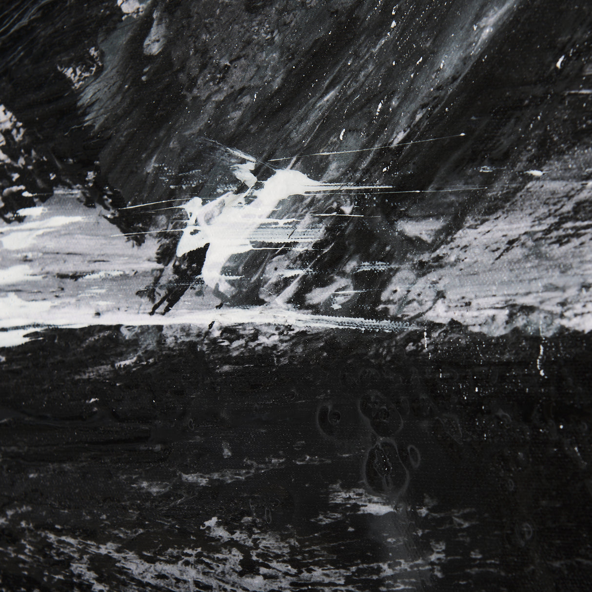 Black Composition II by Mercana Studio a Hand Embellished Textured Canvas from Mercana - Luna Furniture