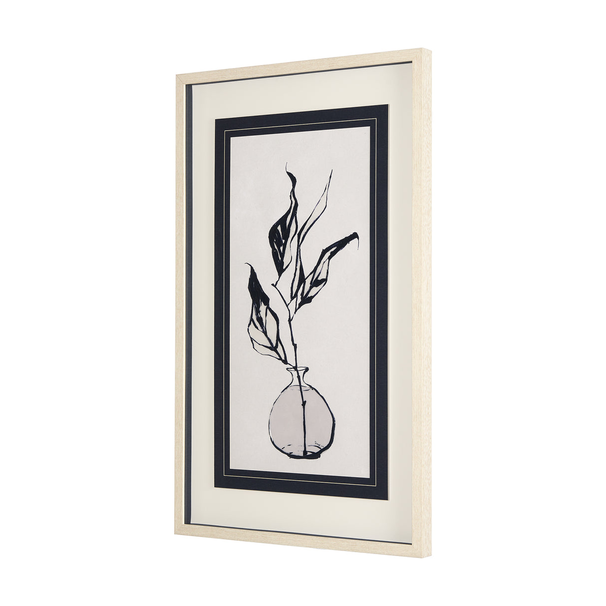 Sapphire Vase I by Mercana Studio a Hand Embellished Textured Framed Art Print Matted under Glass from Mercana - Luna Furniture