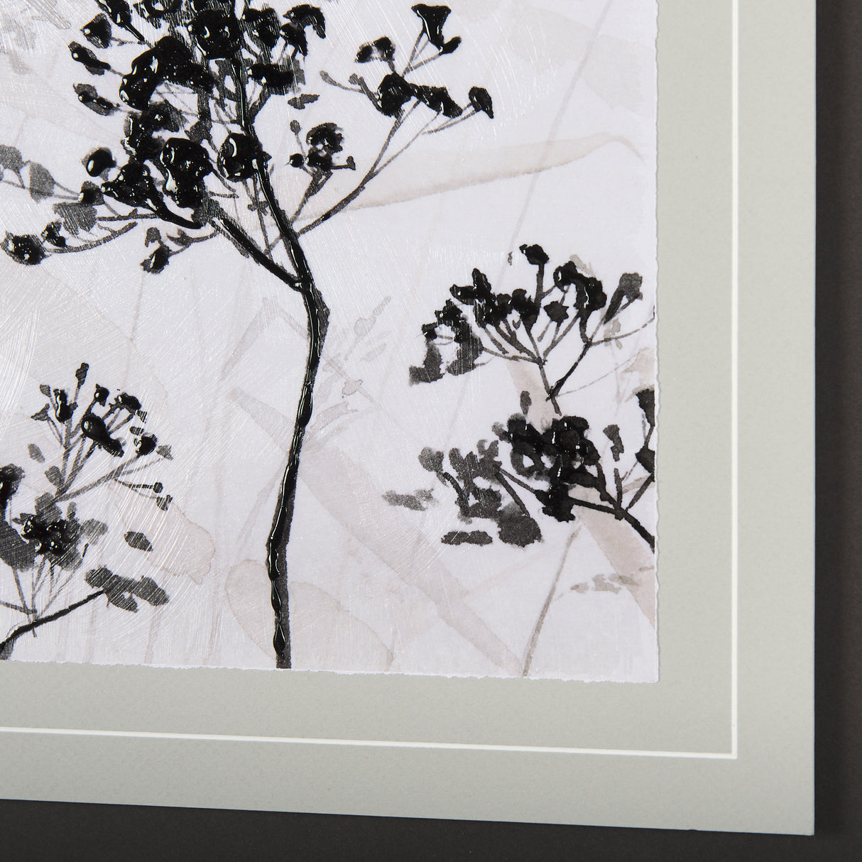 Meadow L by Mercana Studio a Hand Embellished Textured Framed Art Print Matted under Glass from Mercana - Luna Furniture
