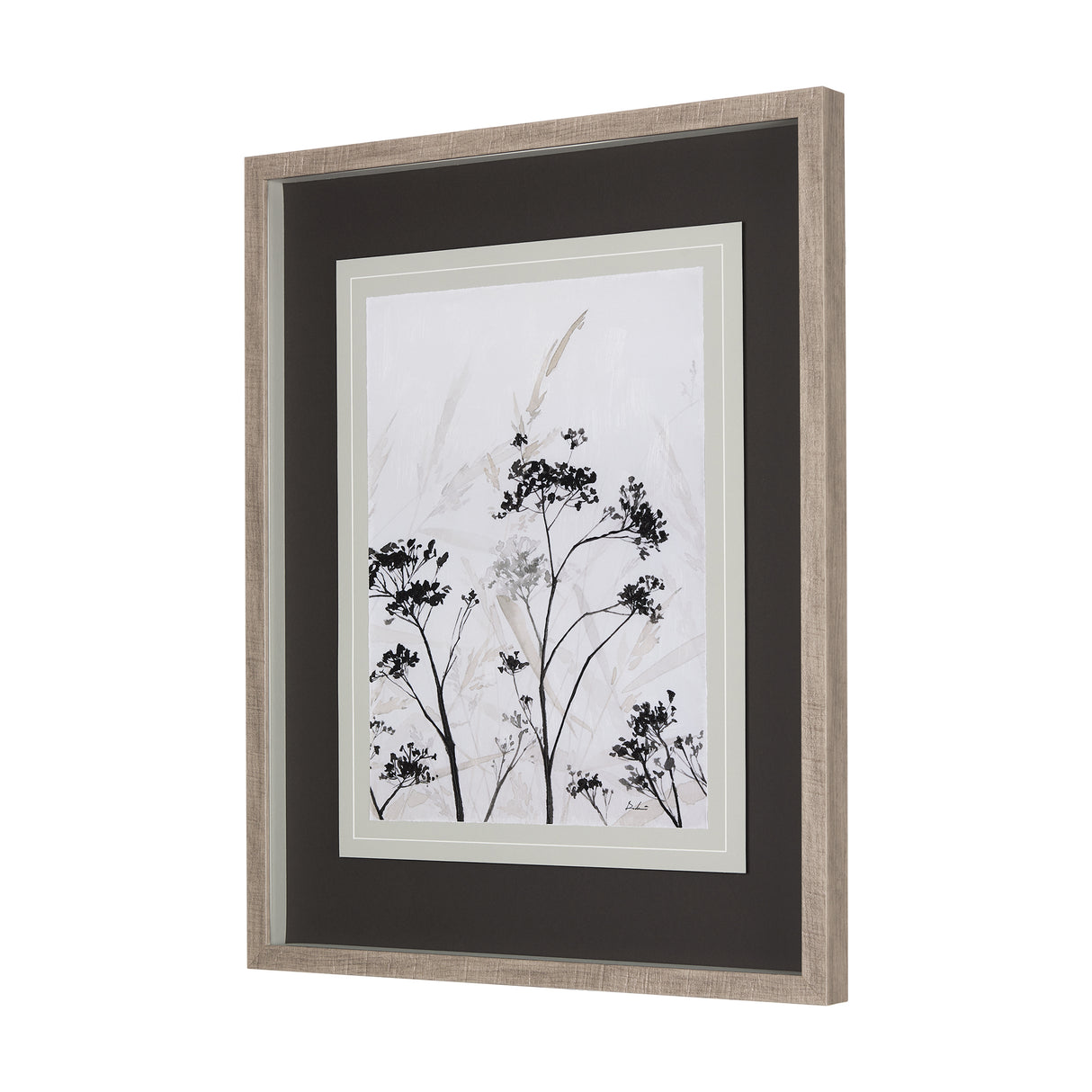 Meadow R by Mercana Studio a Hand Embellished Textured Framed Art Print Matted under Glass from Mercana - Luna Furniture