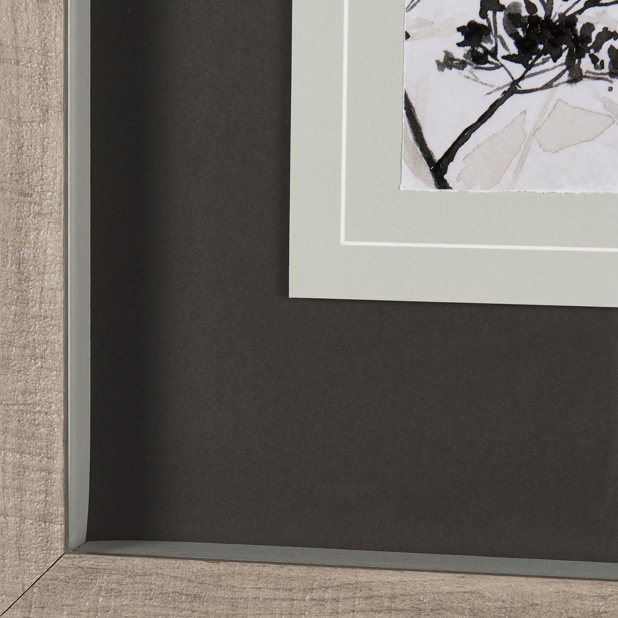 Meadow R by Mercana Studio a Hand Embellished Textured Framed Art Print Matted under Glass from Mercana - Luna Furniture