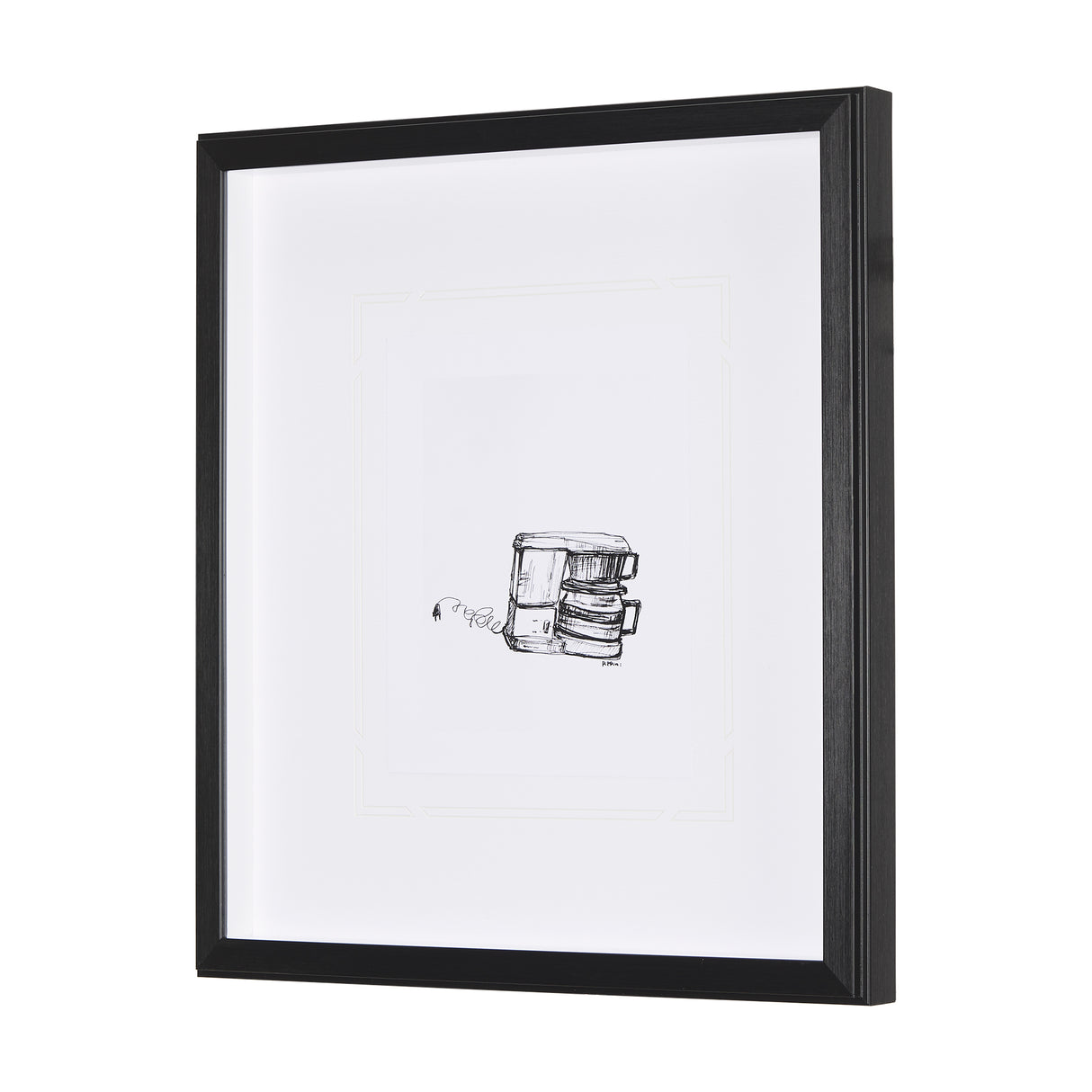 Drip Coffee Maker by Simeng a Framed Art Print Matted under Glass from Mercana - Luna Furniture
