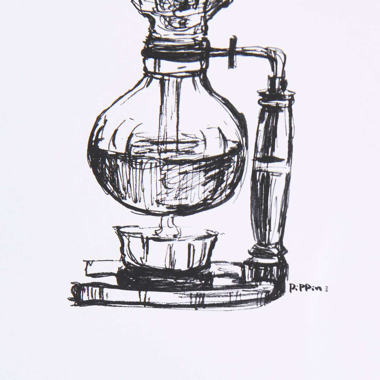 Siphon Coffee Maker by Simeng a Framed Art Print Matted under Glass from Mercana - Luna Furniture