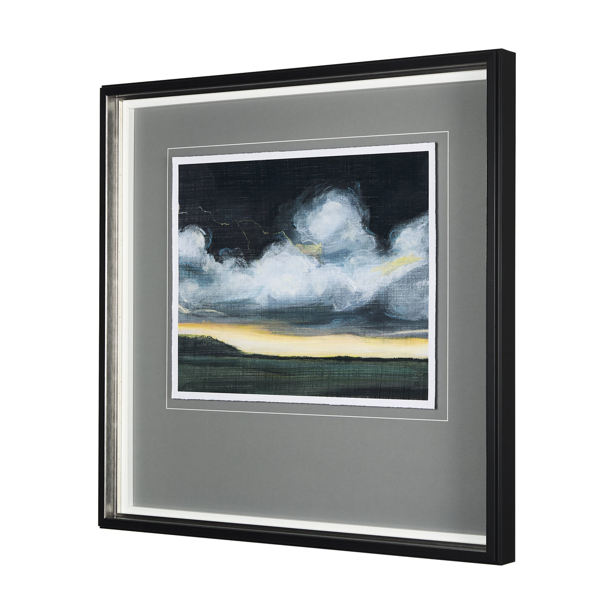 Stormy Skys I by Mercana Studio a Hand Embellished Textured Framed Art Print Matted under Glass from Mercana - Luna Furniture