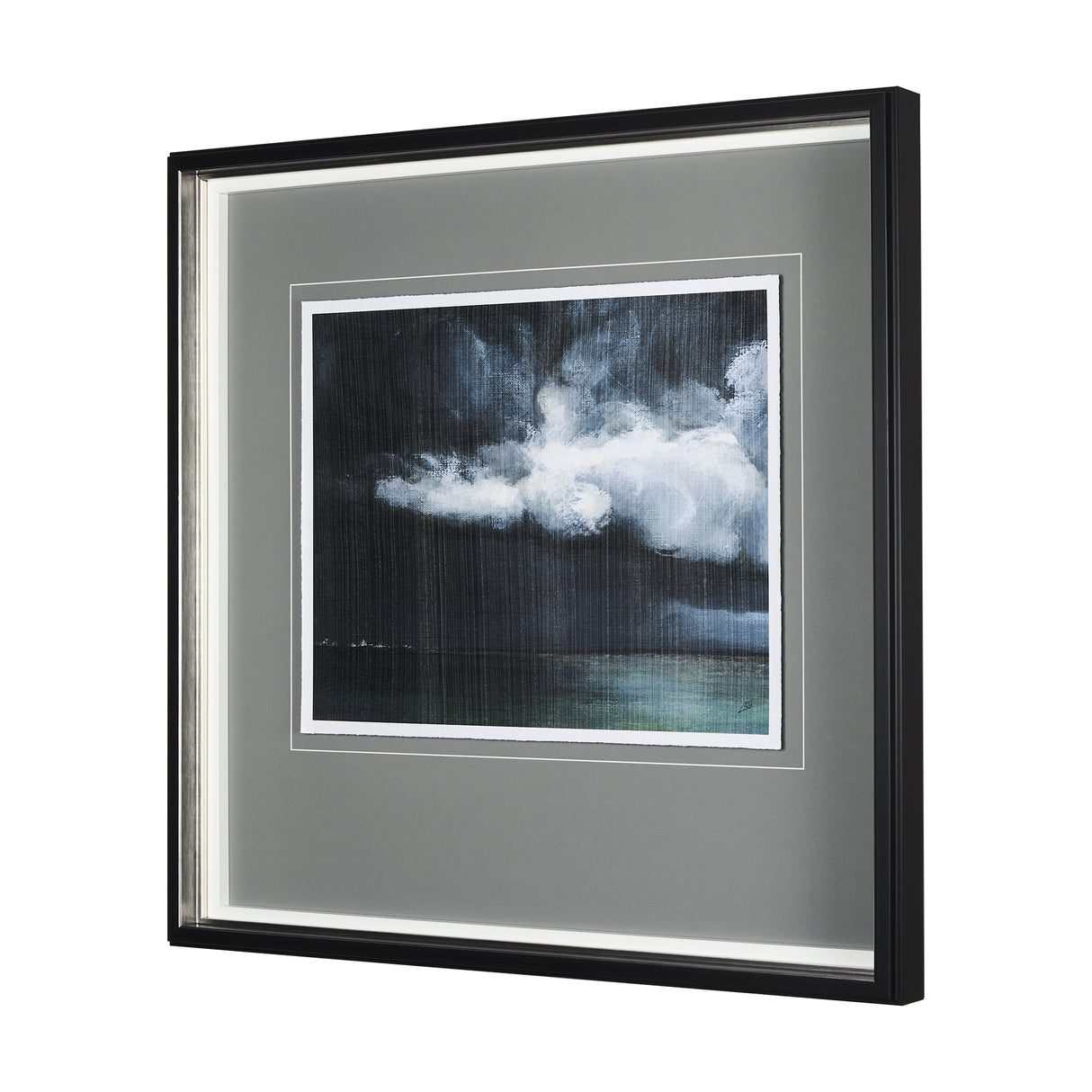 Stormy Skys II by Mercana Studio a Hand Embellished Textured Framed Art Print Matted under Glass from Mercana - Luna Furniture
