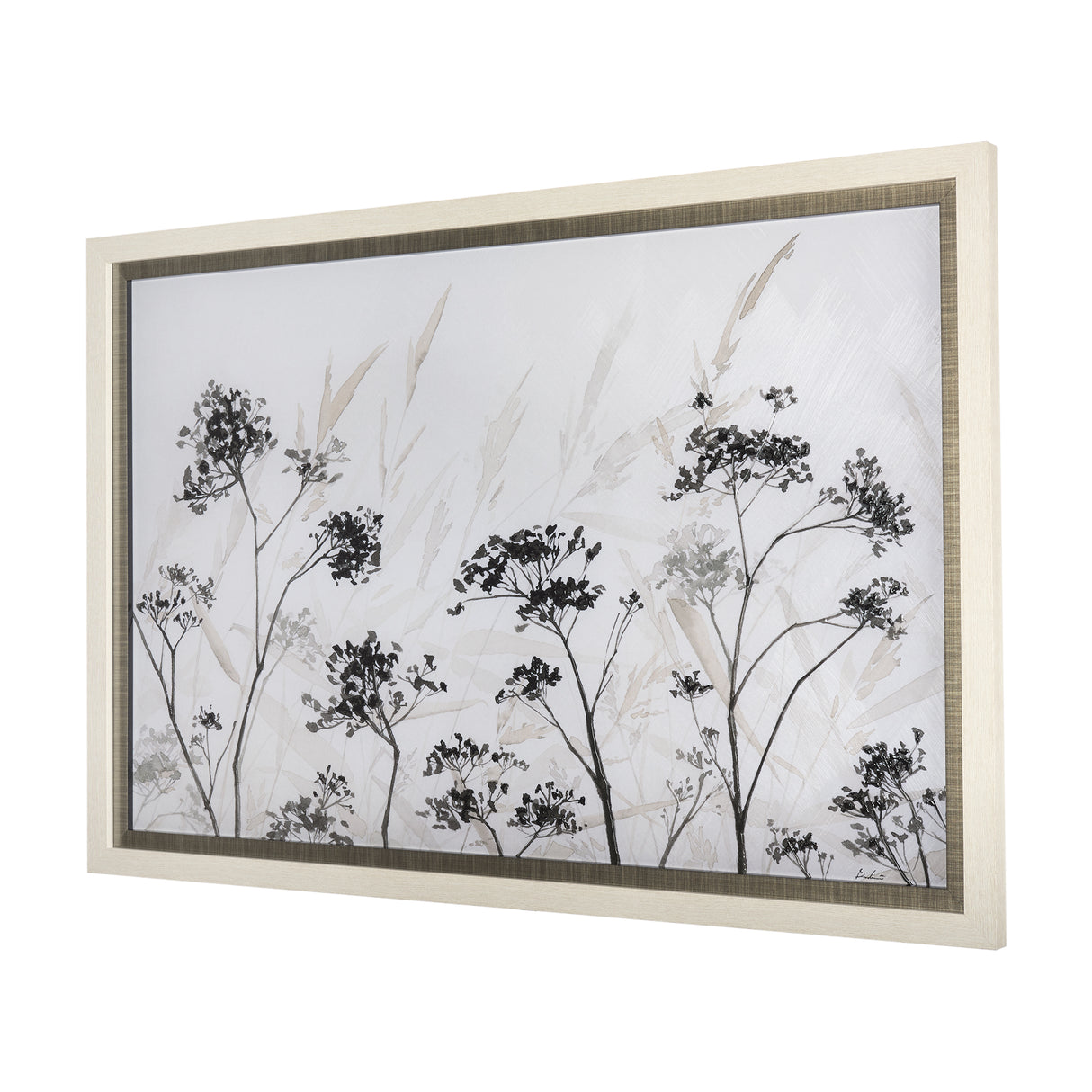 Meadow by Mercana Studio a Hand Embellished Textured Framed Art Print Matted under Glass from Mercana - Luna Furniture