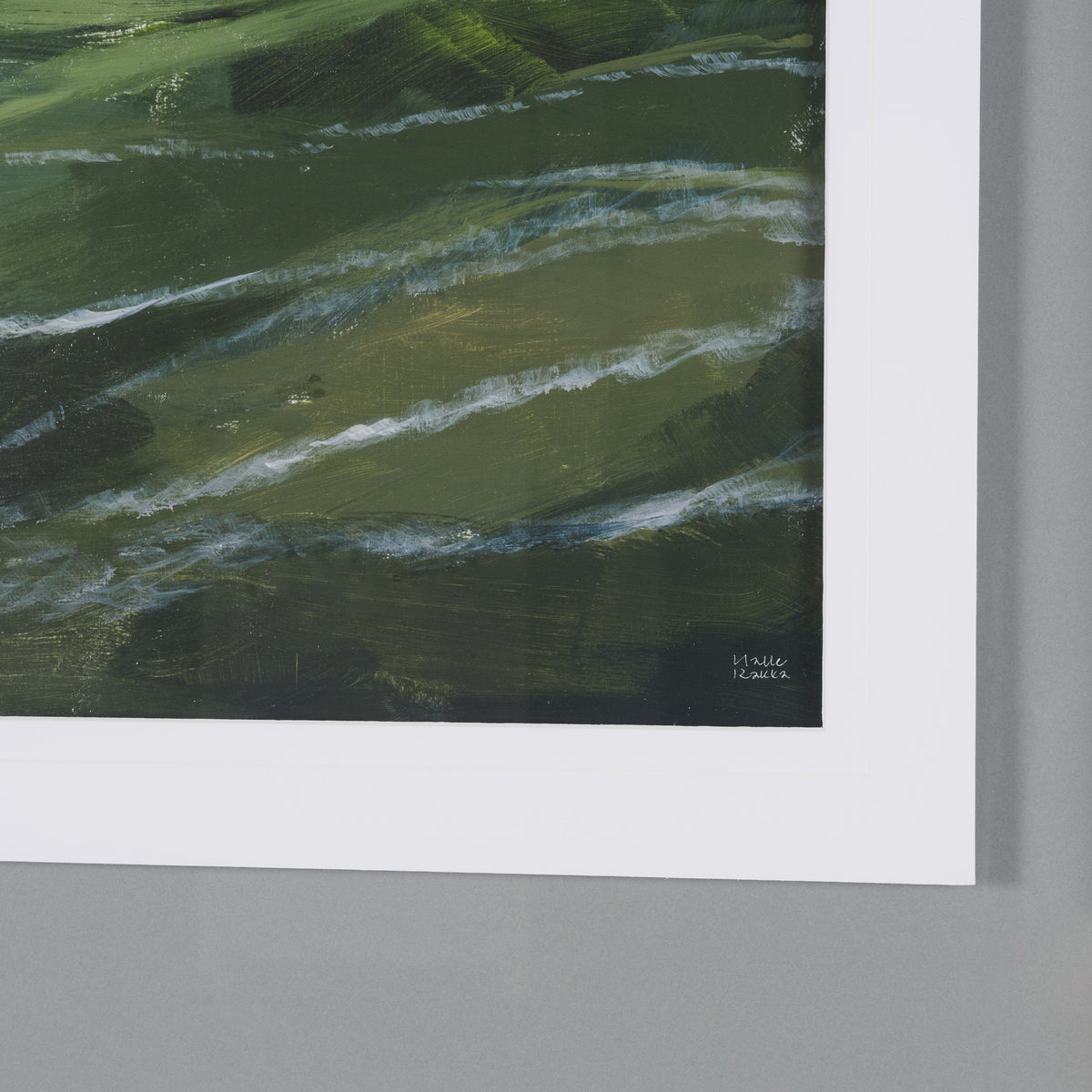 Sunrise Valley I by Mercana Studio a Hand Embellished Textured Framed Art Print Matted under Glass