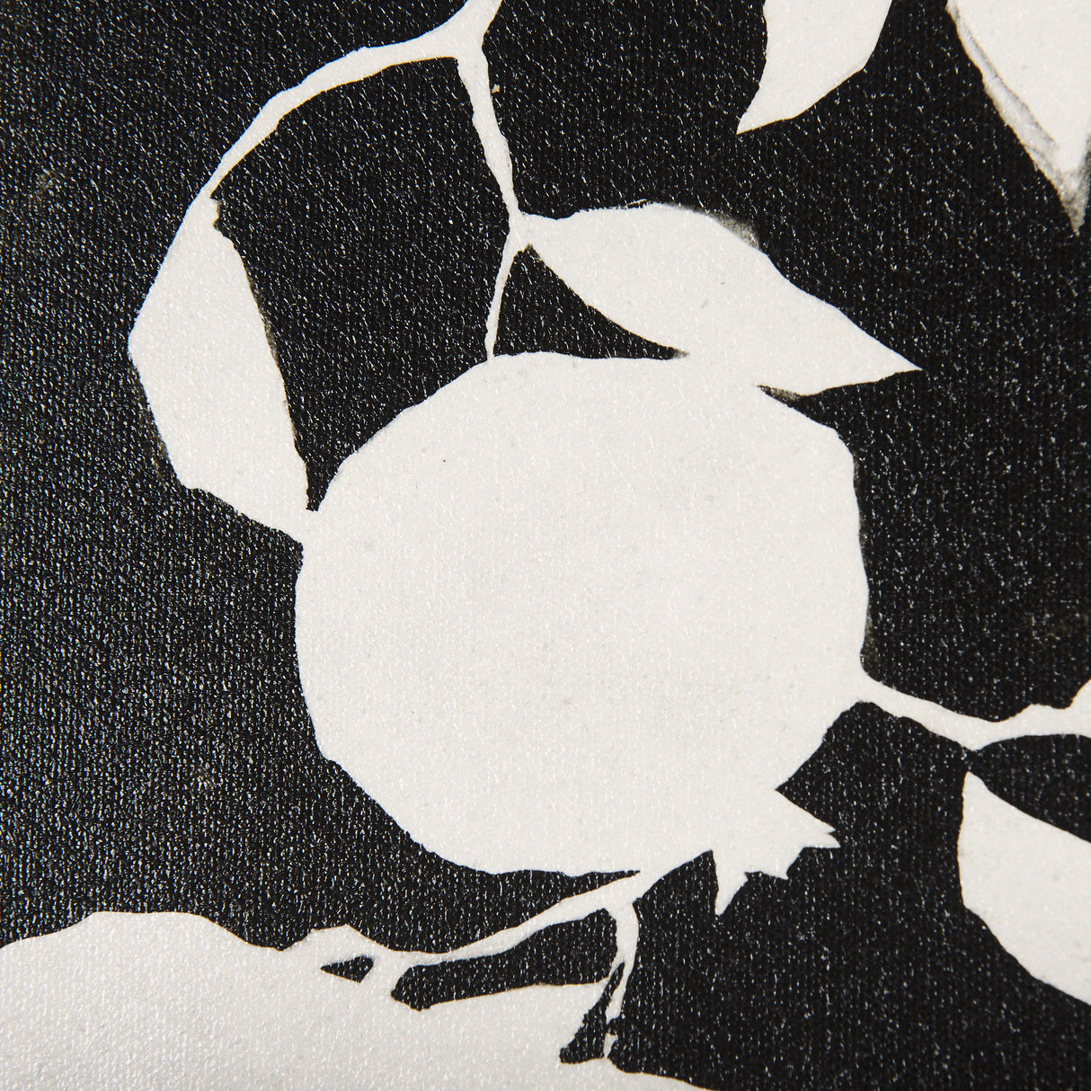Pomegranate Branch Silhouette by Mercana Studio a Hand Embellished Textured Framed Art Print from Mercana - Luna Furniture