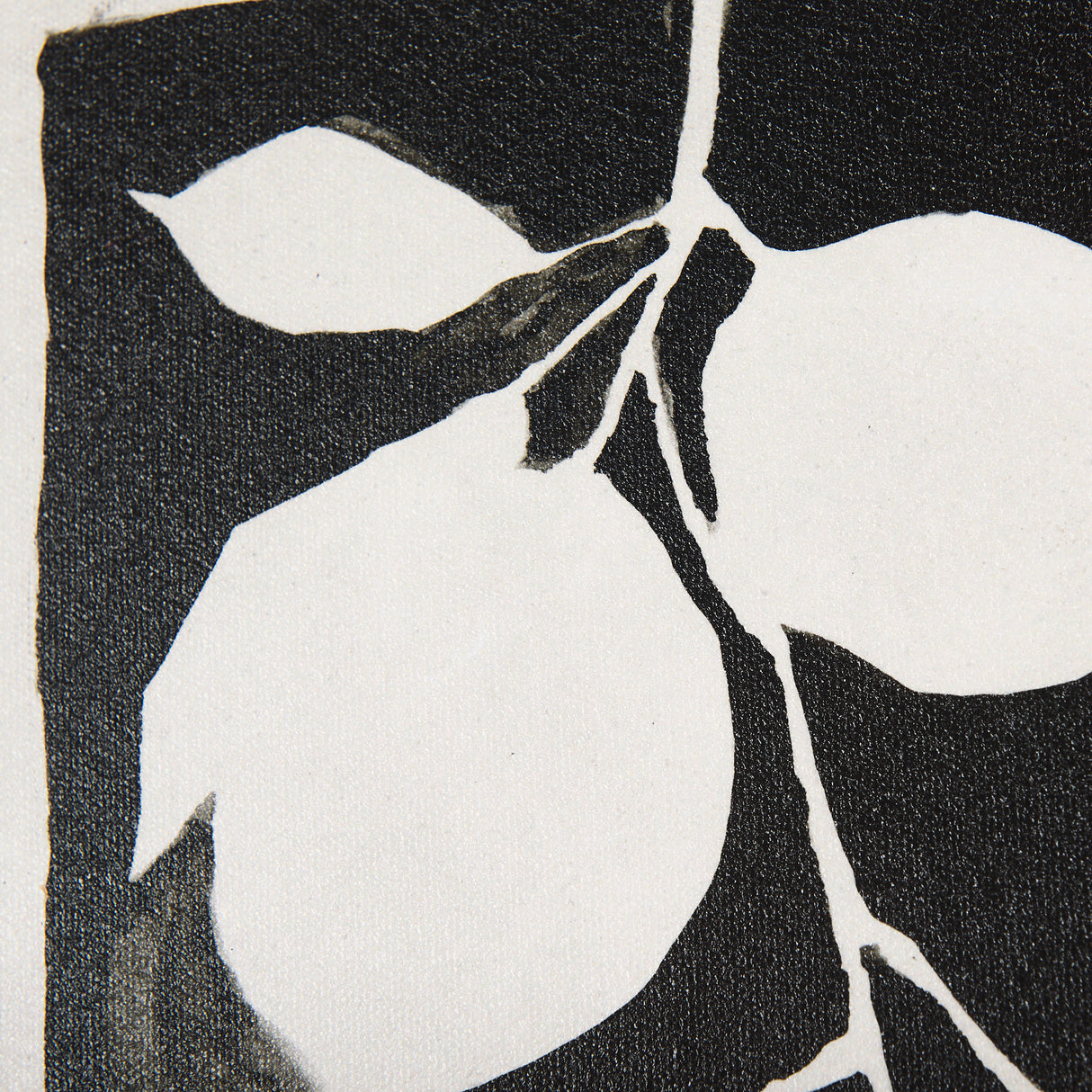 Lemon Branch Silhouette by Mercana Studio a Hand Embellished Textured Framed Art Print from Mercana - Luna Furniture