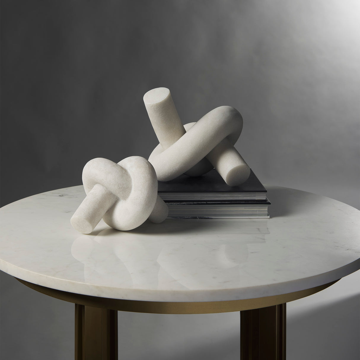 Otto Granite Resin Large Knot Sculpture Decorative Object from Mercana - Luna Furniture